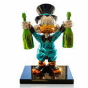 Billionaire Duck (DomP) Lifesize 150 cm sculpture, alternate view