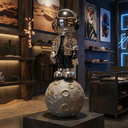 The Lunar Icon life-size astronaut sculpture