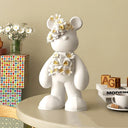 Wildflower Bear sculpture, alternate view