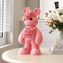 Wildflower Bear sculpture, alternate view