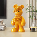 Wildflower Bear sculpture, alternate view