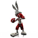 The Contender chrome rabbit sculpture, Rouge