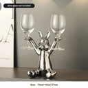 Wine Savage sculpture, alternate view