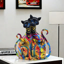 The Cat Who Knows All sculpture, alternate view