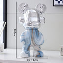 Psychedelic Bear sculpture, alternate view