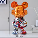 Psychedelic Bear sculpture, Orange