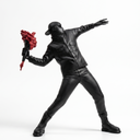Banksy Flower Thrower sculpture
