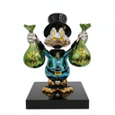 The Tycoon chrome duck sculpture, Emerald