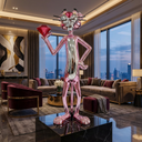 Pink Panther Lifesize 150 cm sculpture, alternate view