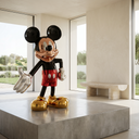 Platinum Mickey sculpture, alternate view