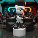 The Cyber Bear sculpture, alternate view