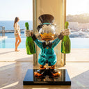 Billionaire Duck (DomP) Lifesize 150 cm sculpture, alternate view