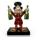 Billionaire Duck DomP sculpture, alternate view