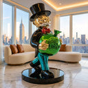 Mr. Wealth sculpture, alternate view