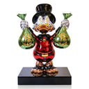 Billionaire Duck Money Bags Lifesize 150 cm sculpture