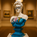 Censored Art bust sculpture