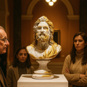 Zeus Antique Gold bust