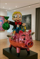 The Billionaire Monopoly Money Pig 180 cm sculpture