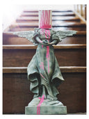 Pour The Paint Angel sculpture