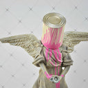 Pour The Paint Angel sculpture, alternate view