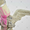 Pour The Paint Angel sculpture, alternate view
