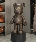 The LV Bear sculpture, Brown