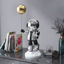 Lunar Silver Astronaut Balloon 55 cm sculpture, alternate view