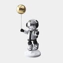 Lunar Silver Astronaut Balloon 55 cm sculpture