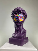 David Purple Pop sculpture, alternate view