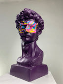 David Purple Pop sculpture, alternate view