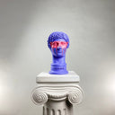 Hermes Bust Purple sculpture