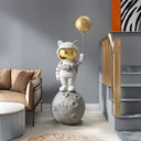 Large Nova White Astronaut Kitty Moon Balloon 150 cm sculpture