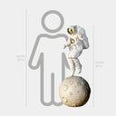 The Moonwalker sculpture, alternate view