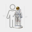 White Space Astronaut Standing 150 cm sculpture, alternate view