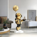 Celestial Gold Astronaut Butler Balloon 80 cm sculpture