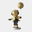 Celestial Gold Astronaut Moon Balloon 96 cm sculpture