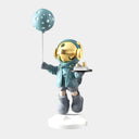 Galactic Blue Astronaut Butler Balloon 80 cm sculpture, alternate view