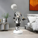 Lunar Silver Astronaut Butler Balloon 80 cm sculpture