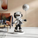 Lunar Silver Astronaut Moon Balloon 96 cm sculpture