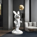 White Astronaut Floppy Bunny Balloon 106 cm sculpture
