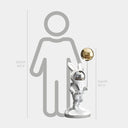 White Astronaut Floppy Bunny Balloon 106 cm sculpture, alternate view