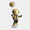Celestial Gold Astronaut Balloon 42 cm sculpture