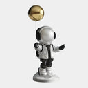 Lunar Silver Astronaut Balloon 42 cm sculpture