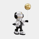 Lunar Silver Astronaut Balloon Standing 48 cm sculpture