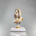 Zeus Antique Gold bust, alternate view