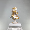 Zeus Antique Gold bust, alternate view