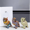 Moonlit Owl sculpture, alternate view