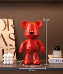 Geometric Teddy sculpture, Red