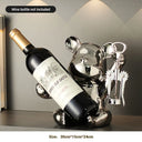 Wine Savage sculpture, alternate view