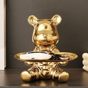 Golden Luck Bear sculpture